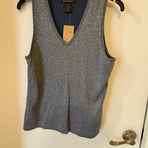 NWT MEDIUM FINITY METALLIC TWIN SET - Picture 3 of 4